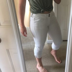 American Eagle Artist Crop Jeans | White